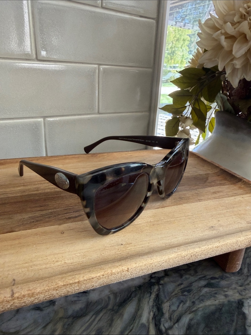 Coach Tortoiseshell Sunglasses with Brown Gradient Lenses